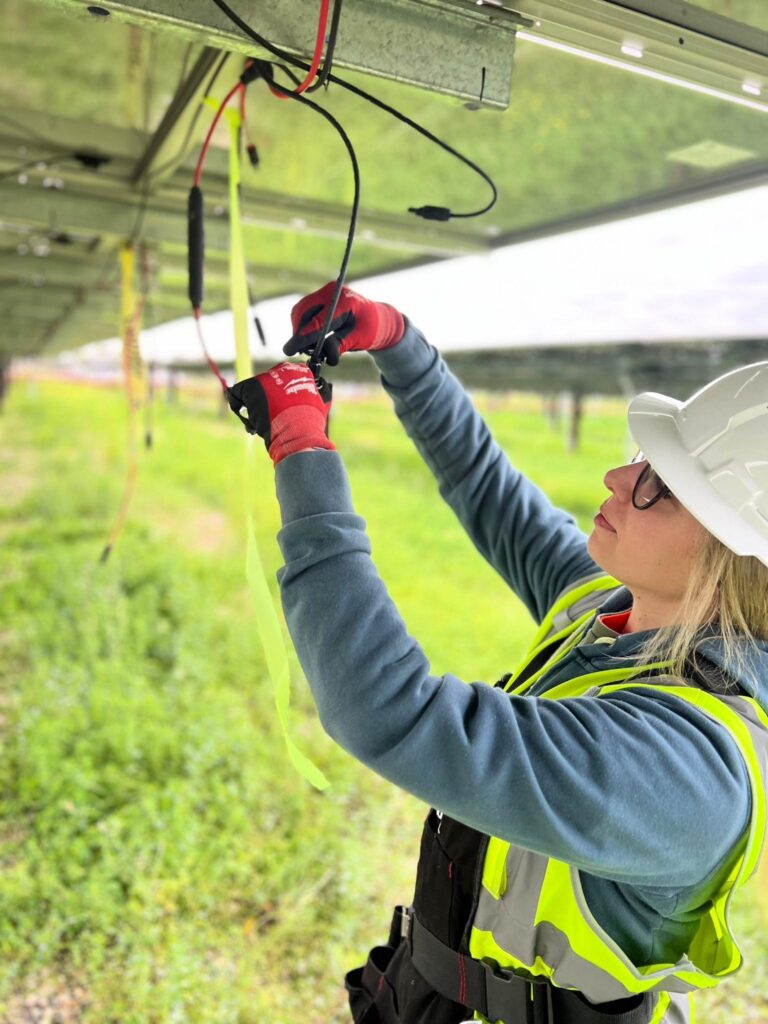 nstallation site showing new and old wiring with replacement of 22,000 MC connectors in progress.