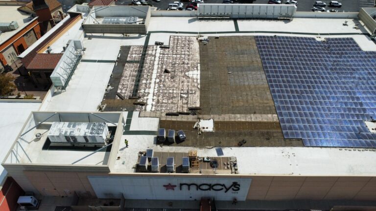 View of the commercial rooftop